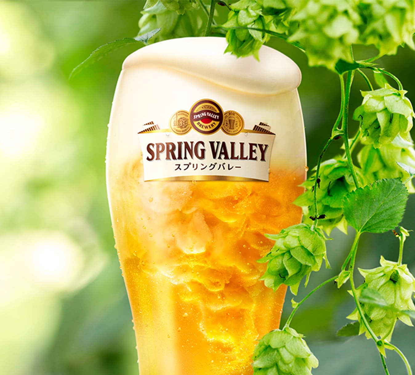 「スプリングバレー JAPAN ALE＜香＞」は、グラスに注いだ瞬間から五感に響く、香りにまでこだわった新しいビールです。