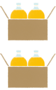 1Lペットボトルが4本並んだ画像